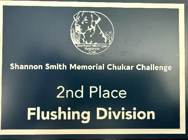 2nd place at the chuckar challenge!